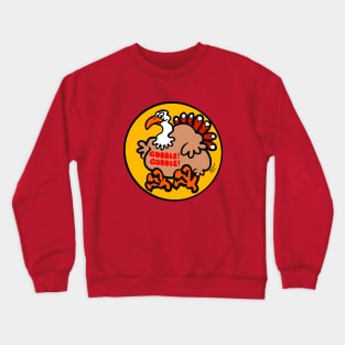 Gobble Gobble Thanksgiving Turkey Cartoon Crewneck Sweatshirt